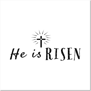 He Is Risen Cool Inspirational Easter Christian Posters and Art